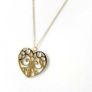 TIFFANY Authentic Gold Heart Necklace